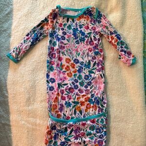 Little sleepies sweet pea newborn gown